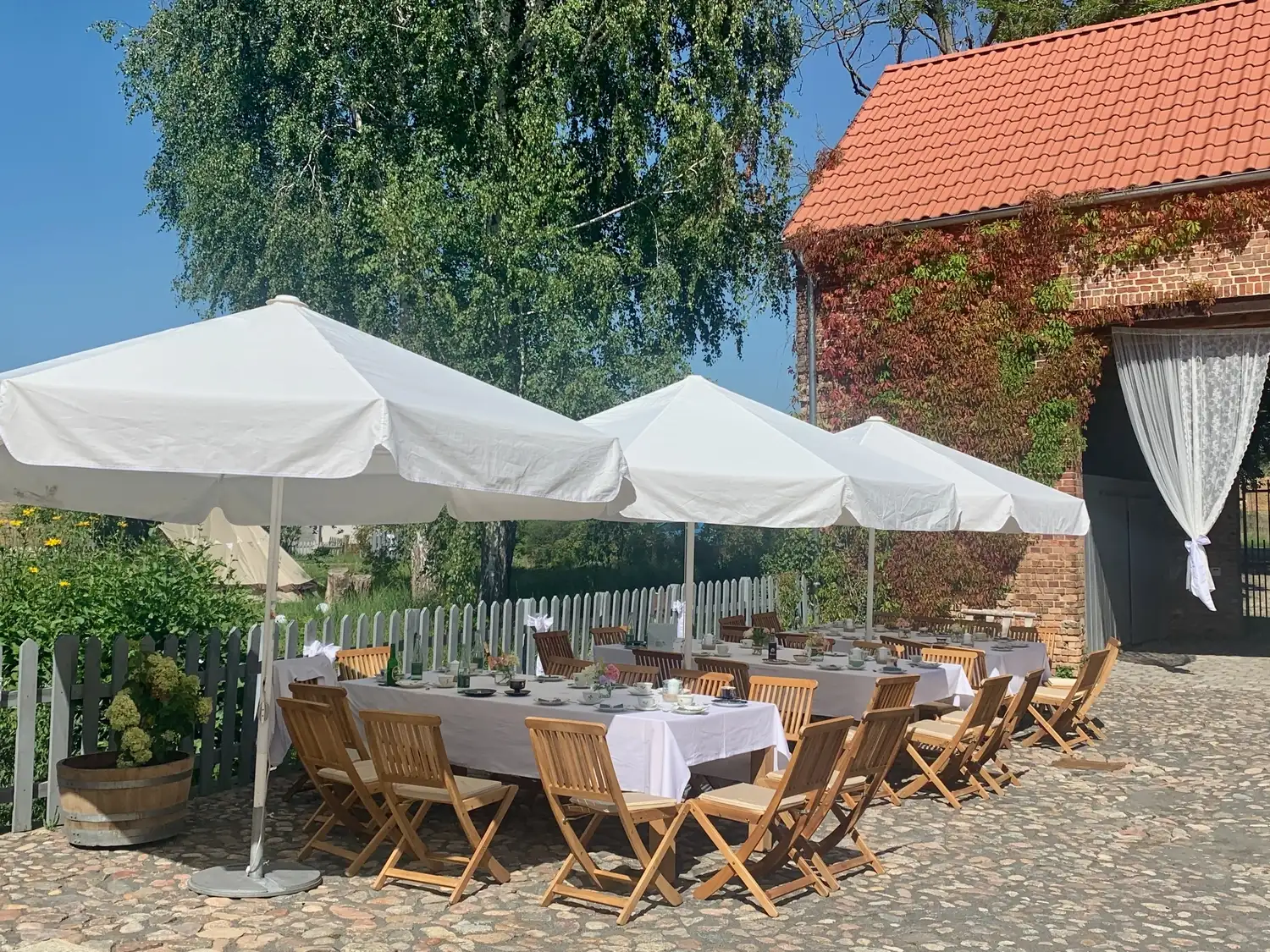 Nichelmühle - Eventlocation - Sitzecke im Freien